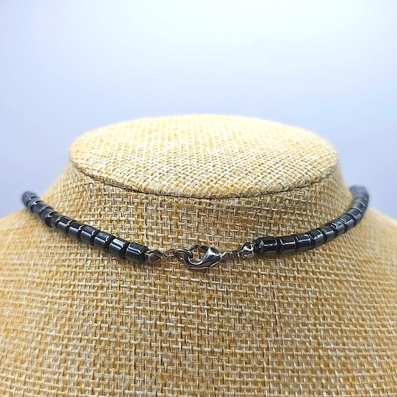 Hematite Donut Necklace - Picture 3 of 4